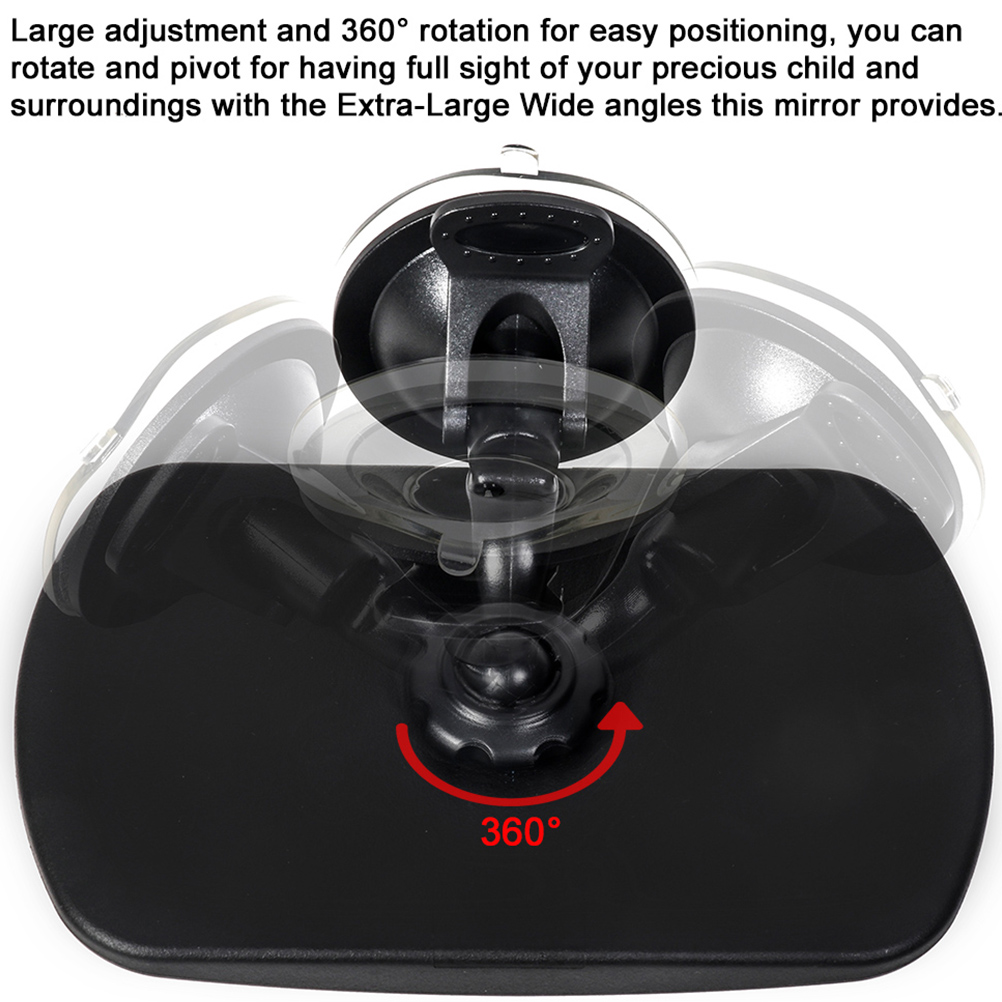 Espejo de coche para bebé de doble uso, espejo retrovisor de seguridad de asiento trasero para espacio trasero, Monitor Interior de coche para bebés, espejo de seguridad para asientos de marcha atrás