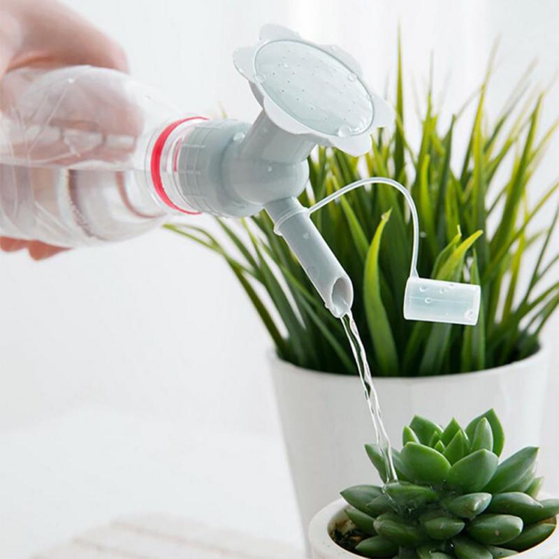 1Pc 2In1 Plastic Sprinkler Nozzle Voor Bloem Waterers Fles Gieters Sprinkler Douchekop Tuingereedschap