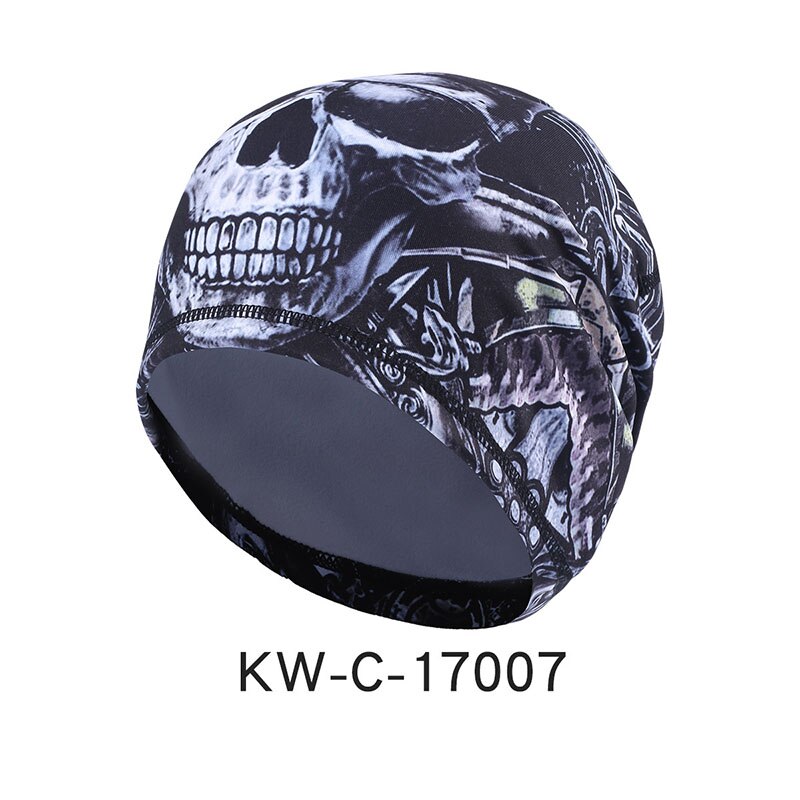 Ckahsbi Outdoor Mannen Sneldrogende Katoen Afdrukken Fietsen Cap Hoofddoek Hoofdband Vrouwen Winter Hoed Running Sport Piraat Vlam Hoed kap: H269 KW-C-17007