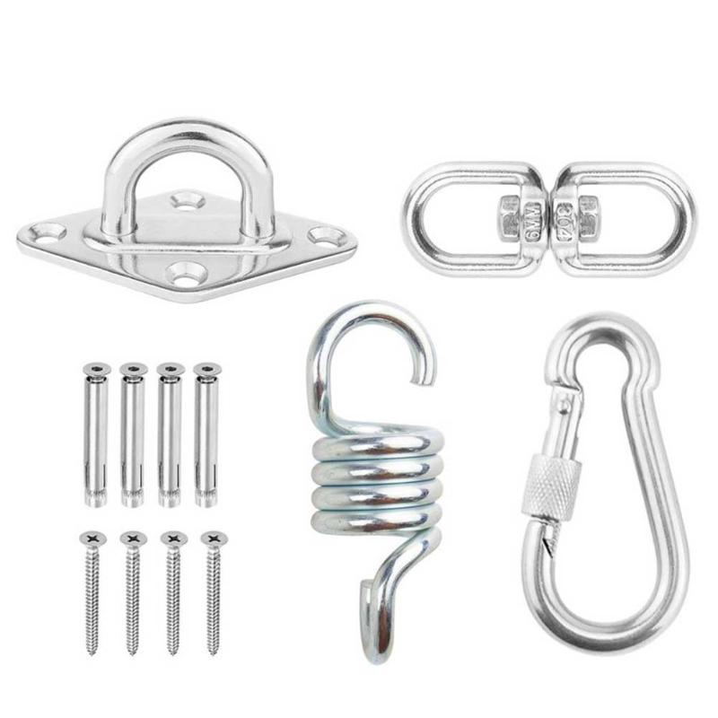 300kg Gewicht Capaciteit Stevige Stalen Trekveer voor Hangmat Schommel Stoel Lente voor Tuin Schorsing Swing Opknoping Accessoire: 1 Sets
