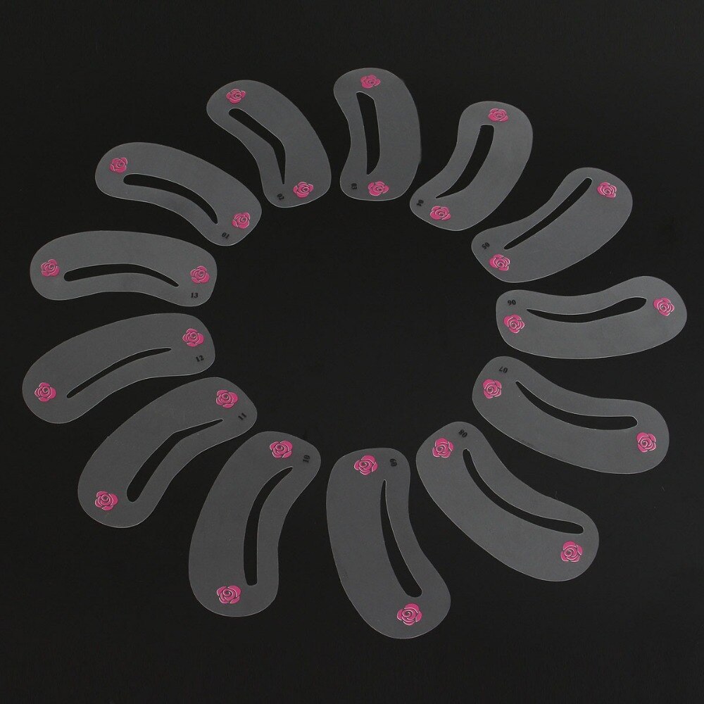 24 pièces différents Styles sourcils pochoirs sourcil dessin Guide carte modèles bricolage beauté forme maquillage outils