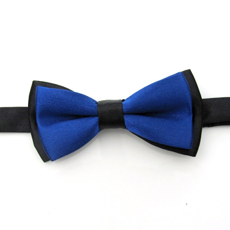 Nœud papillon pour enfant, vêtement classique, couleur unie, réglable, boutonné, deux tons, bleu, rouge, pour plus d'ingéniosité: a16