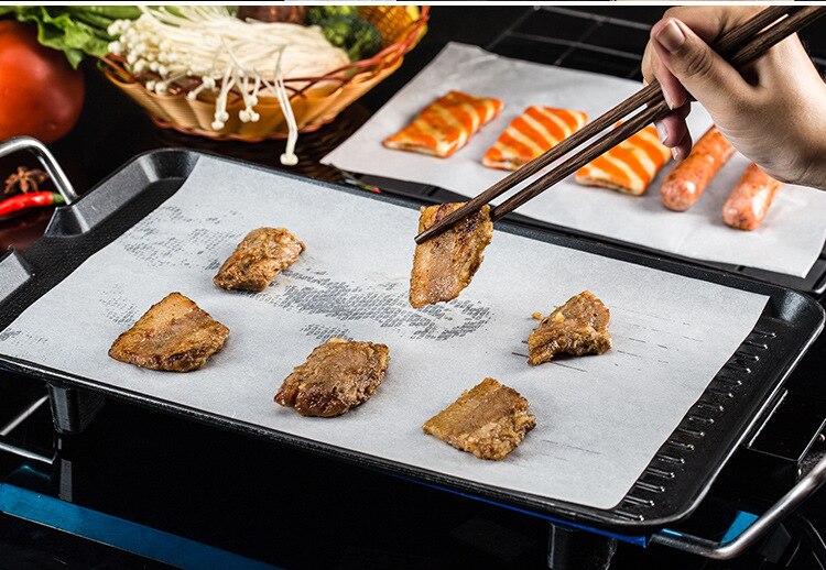 Papel absorbente de aceite para alimentos, 1 caja de papel de cocina japonés que absorbe el aceite, para sándwich, comida frita