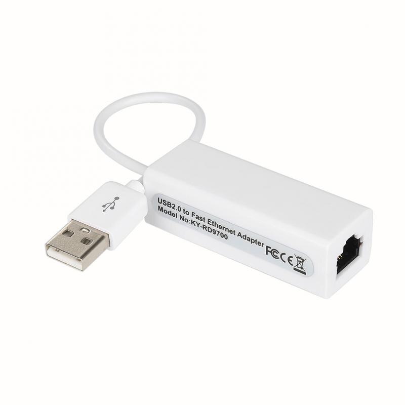 Full Speed USB 2.0 to RJ45 LAN Ethernet Network Adapter For Desktops Laptops PC