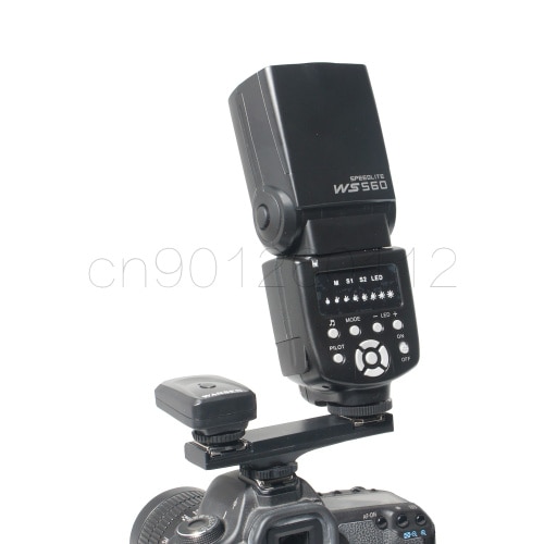 Adaptador divisor TTL de doble Flash para cámara, cable de sincronización Speedlite, soporte de brazo para Nikon D3200, D5200, D5300, D7000, D800, D90