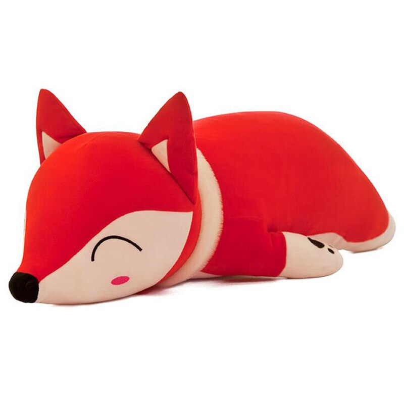 Peluche renard étreindre animaux oreillers jouets en peluche décoratif oreiller canapé décorations Super doux coussin rouge: 90cm