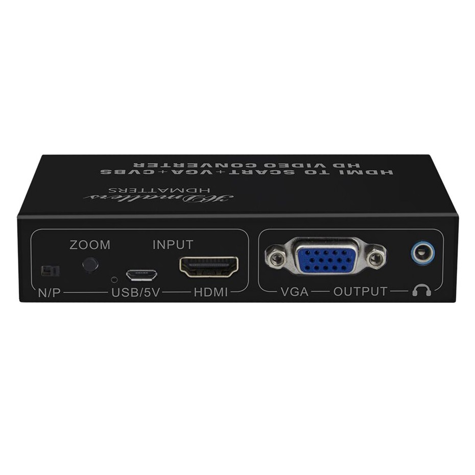 HDMI to Scart VGA AV converter Splitter HDMI in to Scart+VGA+composite AV out(VGA,Scart,AV display simultaneously）