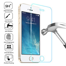 9H Anti-Burst Gehard Glas Voor iPhone 4 4S 5 5S 5C SE Alle Screen Lijm protector Voor iPhone 5S SE Volledige dekking Beschermende Film