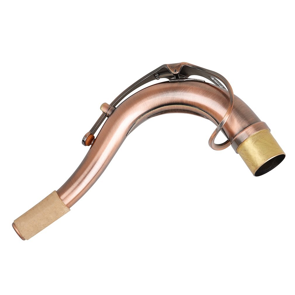 B85 Antique Lacquered Brass Material Tenor Smooth Saxophone Curved Neck Hand Polished Durable Saxophone Curved Neck