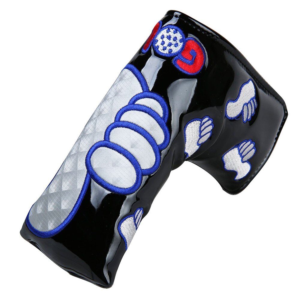 Golf Putter Blade Cover Duim Headcover Met Magnetische Sluiting Waterdicht 【 6 Color】: Black