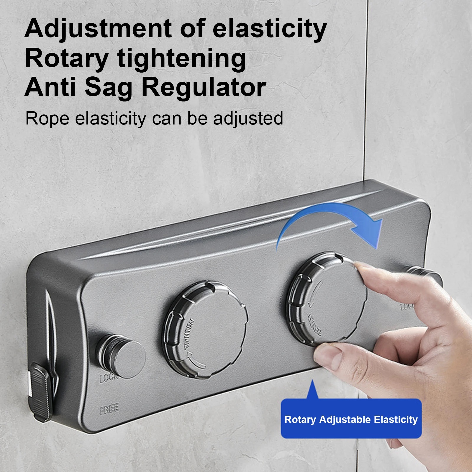 5,1 m ausziehbare Wäscheleine, doppelte Linie, einziehbare Wandmontage, Wasch- und KleiderbüGel, Wäsche, Balkon, unsichtbare Trocknungslinien