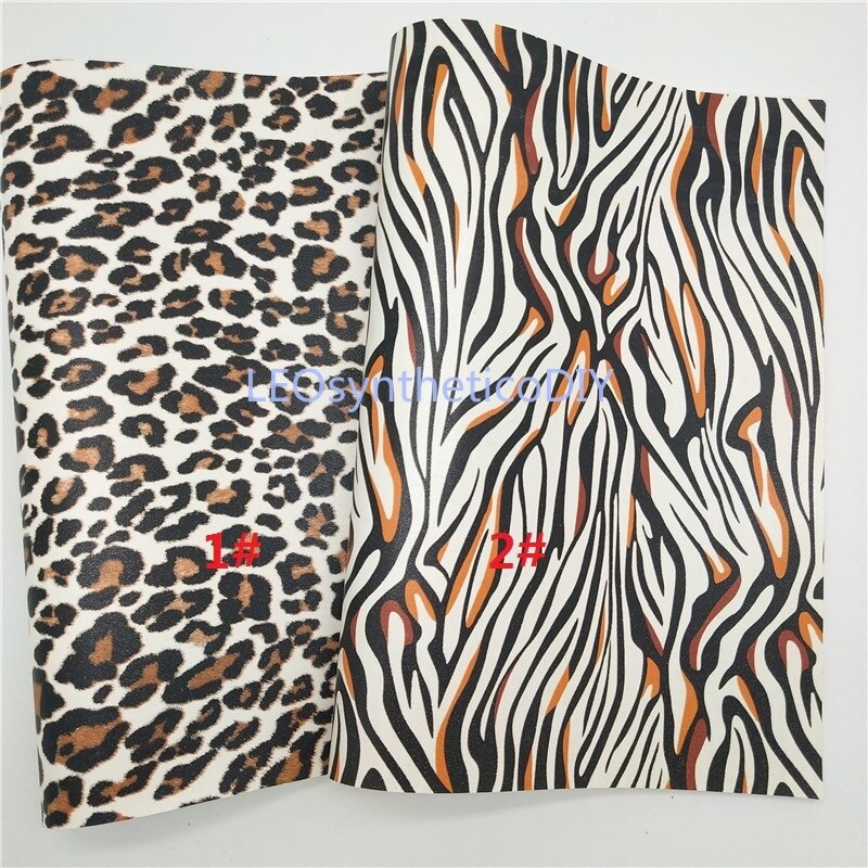 1PC 21X29CM Glow in The Dark Faux Leer Stof, luipaard Zebra Synthetisch Leer Stof Voor Maken Bows LEOsyntheticoDIY T276