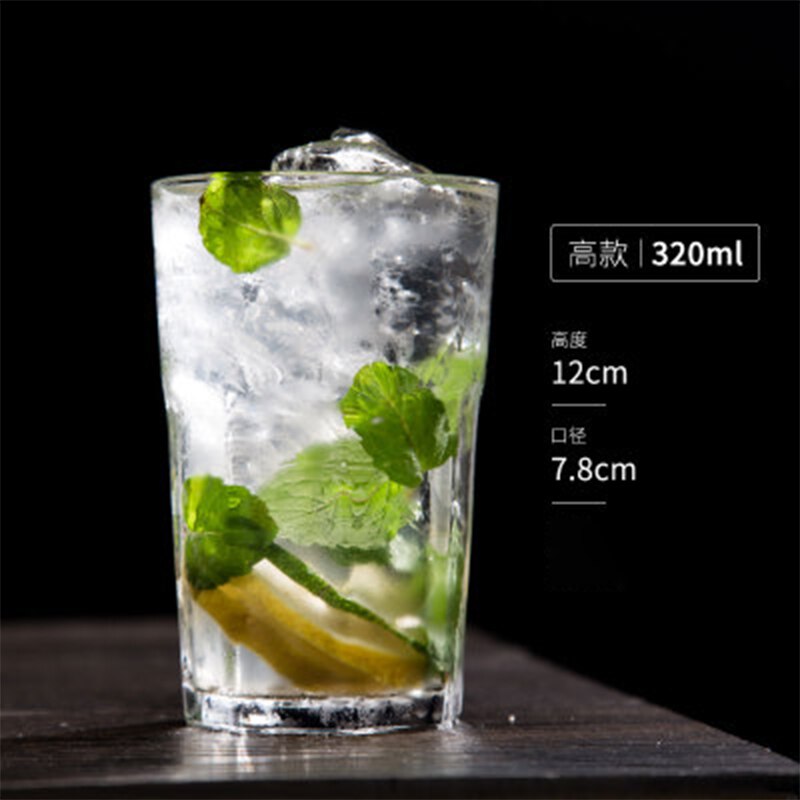 Whisky kristall snidade gibraltar kopp colin öl mjölk te mjölk juice kopp för nattklubb bar fest bröllop verktyg heminredning: 320ml
