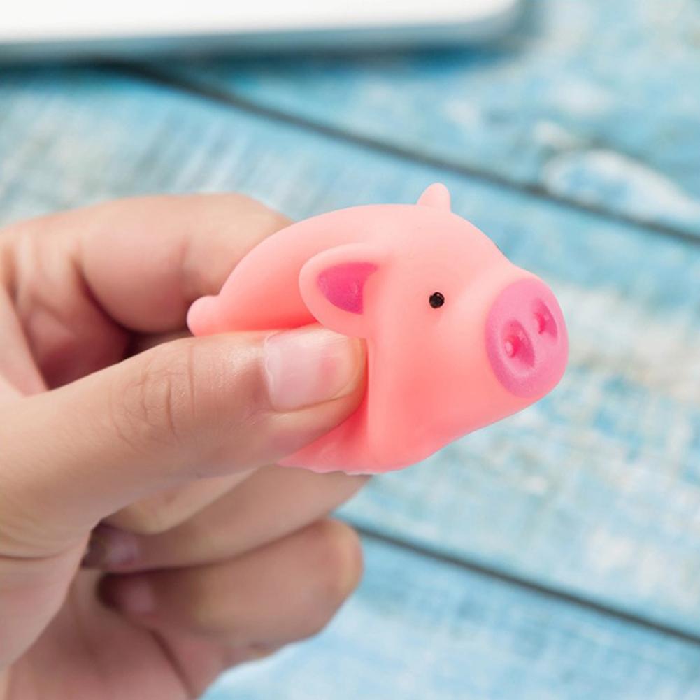 Klemme tegneserie gris legetøj lyserød silikone dekompression legetøj børn interaktivt legetøj