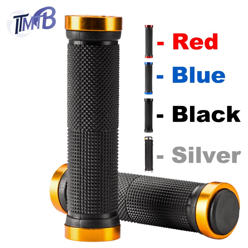 ITMTB-empuñaduras de goma para manillar de bicicleta, puños de aleación, bloqueo Bilateral, antideslizantes, accesorios para BMX