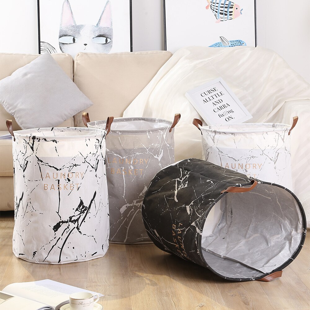Large Foldable Dirty Laundry Basket Organizer Printed Collapsible Waterproof Home Laundry Hamper Sorter Laundry Basket 1pc