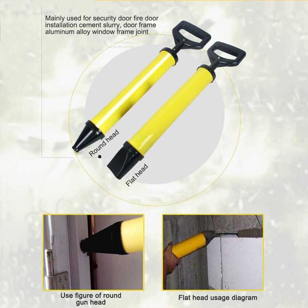 1PC Stainless Steel Caulking Gun Pointing Brick Grouting Mortar Sprayer Applicator Tool Cement Filling Tools With 4 Nozzles