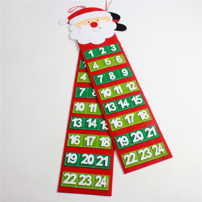 Kerstkalender deur muur raam kerstdecoratie kerst adventskalender kerstman sneeuwpoppen hangend kerst 1pc