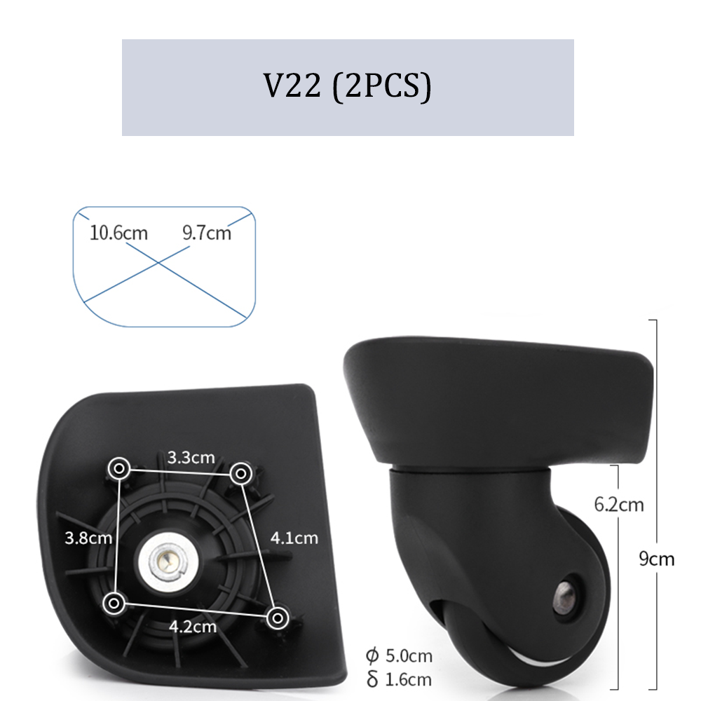 Suitable For Samsonite Suitcase Wheel Replacement Trolley Case Pulley Suitcase Casters Durable Password Box Wheel Repair Parts: Pink