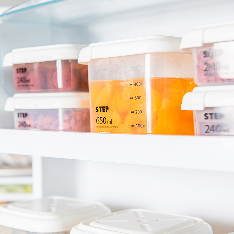 Different Capacity Plastic Sealed Cans Kitchen Storage Box Transparent Food Canister Keep Fresh Clear Container Pasta Box