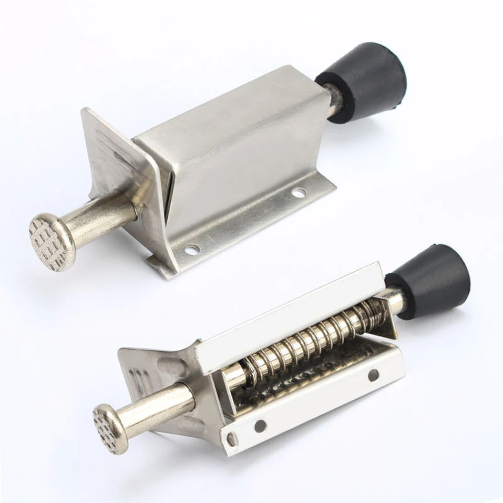 Door Foot Stopper Holder Stainless Steel Floor Stop Buffer Gate Stay Fixed Catch Latch Door Stop Holder Stop Swing Door Hardware