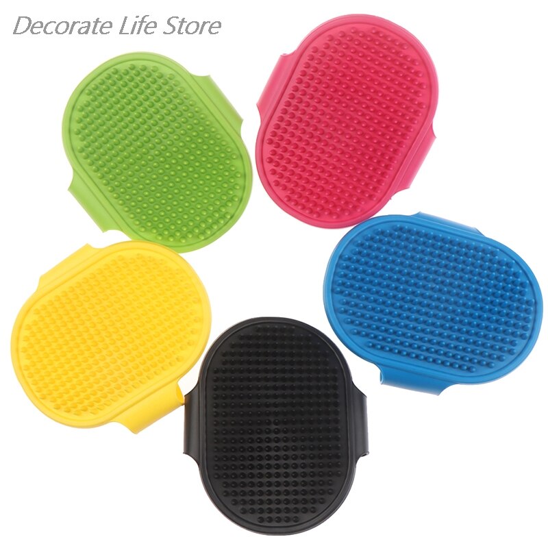 1Pc Pet Hond Kat Bad Borstel Kam Rubber Handschoen Haar Bont Grooming Masseren Massage Mit Huisdier Douche Hond Borstel