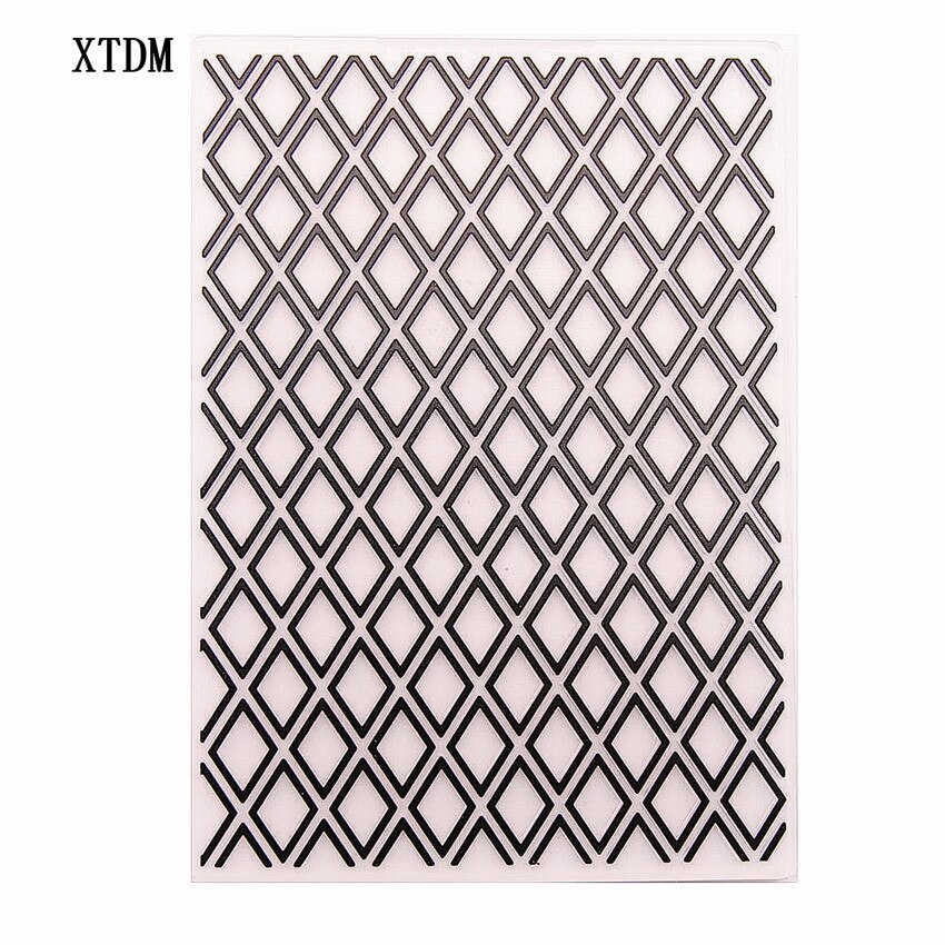 plastic grid craft card making paper card album wedding decoration clip Embossing folders