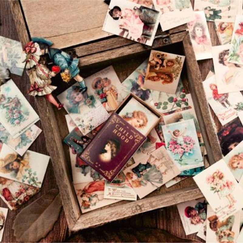 Moking retro library Mini Tag Greeting Cards Postcard Birthday Card retail