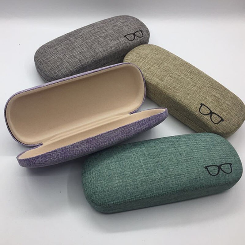 retro Brilleetui unisex - 16cm x 6.2cm x 3.8cm - eske fersk stil Beskyttende hard