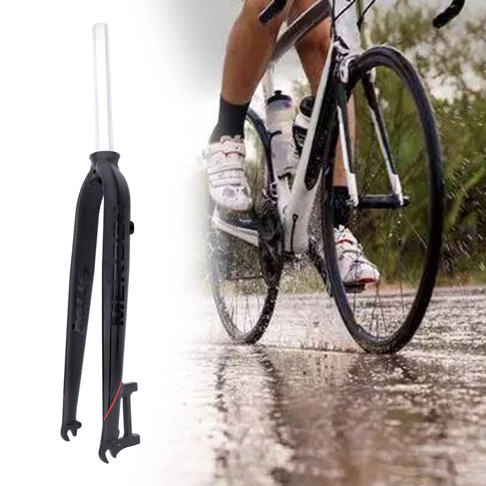 Rigid Disc Brake MTB Fork 26/27.5/29&quot; 28.6mm Threadless Straight Mountain Bike Front Fork