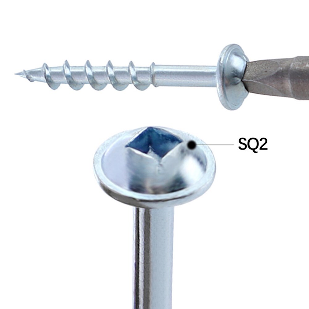 100pcs High Strength Self Tapping Fastener Furniture Weatherproof Drilling Tool Fixing For Jig Woodworking Pocket Hole Screw