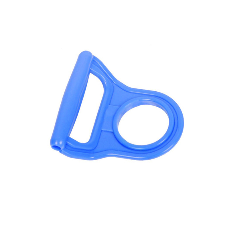 Cubo de plástico con mango para botella de agua, cubo grande grueso de elevación de agua con soporte antideslizante, 5 colores, 1 ud.: Azul