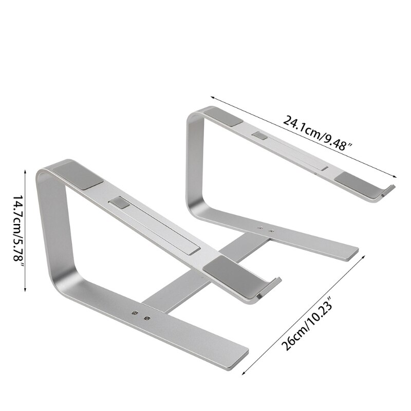 Suporte para laptop, compatível com mac macbook pro air, apple, notebook, alumínio