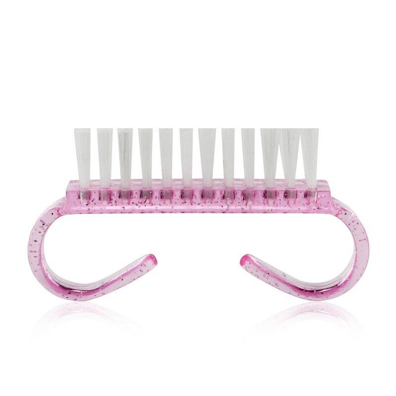 5 stuks nagelreinigingsborstels roze vijl manicure pedicure zacht verwijder stof manicure tool schone borstel voor nagelverzorging