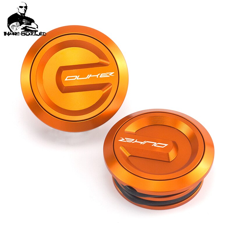För ktm 1290 super duke  r 1190 1090 1050 1290 äventyr cnc aluminium motorcykelram hål täcklock lock propp dekor dekorativ keps: Orange duker