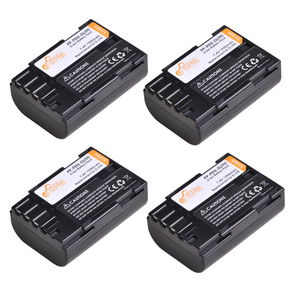 2Pcs D-Li90 DLi90 D Li90 Battery & Dual USB Charger for Pentax K-7 K-7D K-5 K-5D K-5 II K-5IIs K-3 K-3 II K-01 K-1 645 645D 645Z: 3 Battery