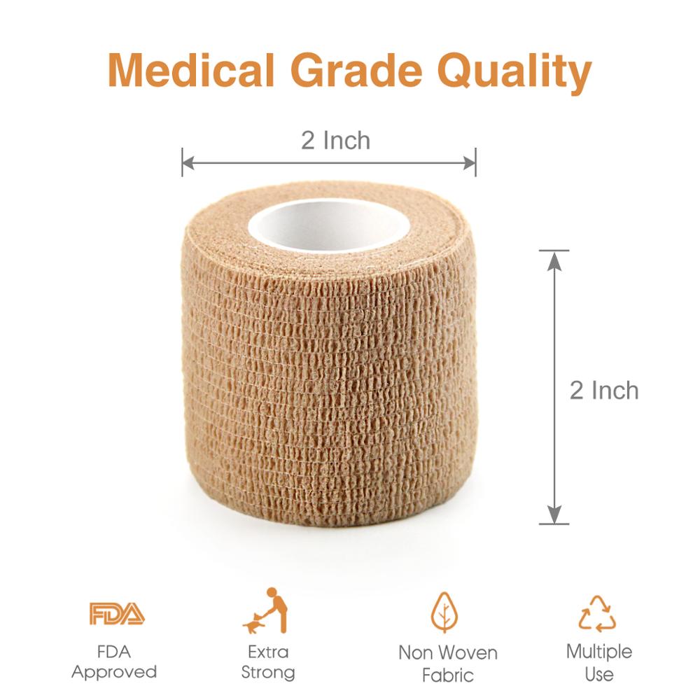 24 Rollen Selbst Klebe Verband Wasserdichte zusammenhängend Bandage Vlies Verband Sport Band Atmungs Handgelenk wickelt 5cm * 4,5 m