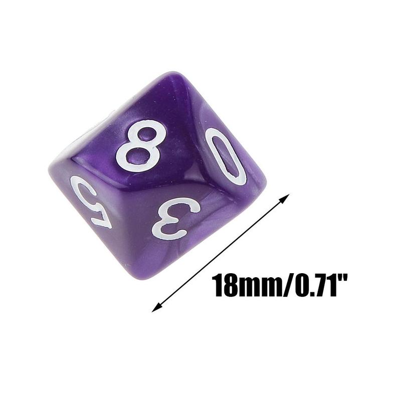 Dados de 12 caras D12, dados poliédricos para familiar, juego de rol, Club D & D, accesorios de acrílico, juego de Pub, E3A0, 10 Uds.