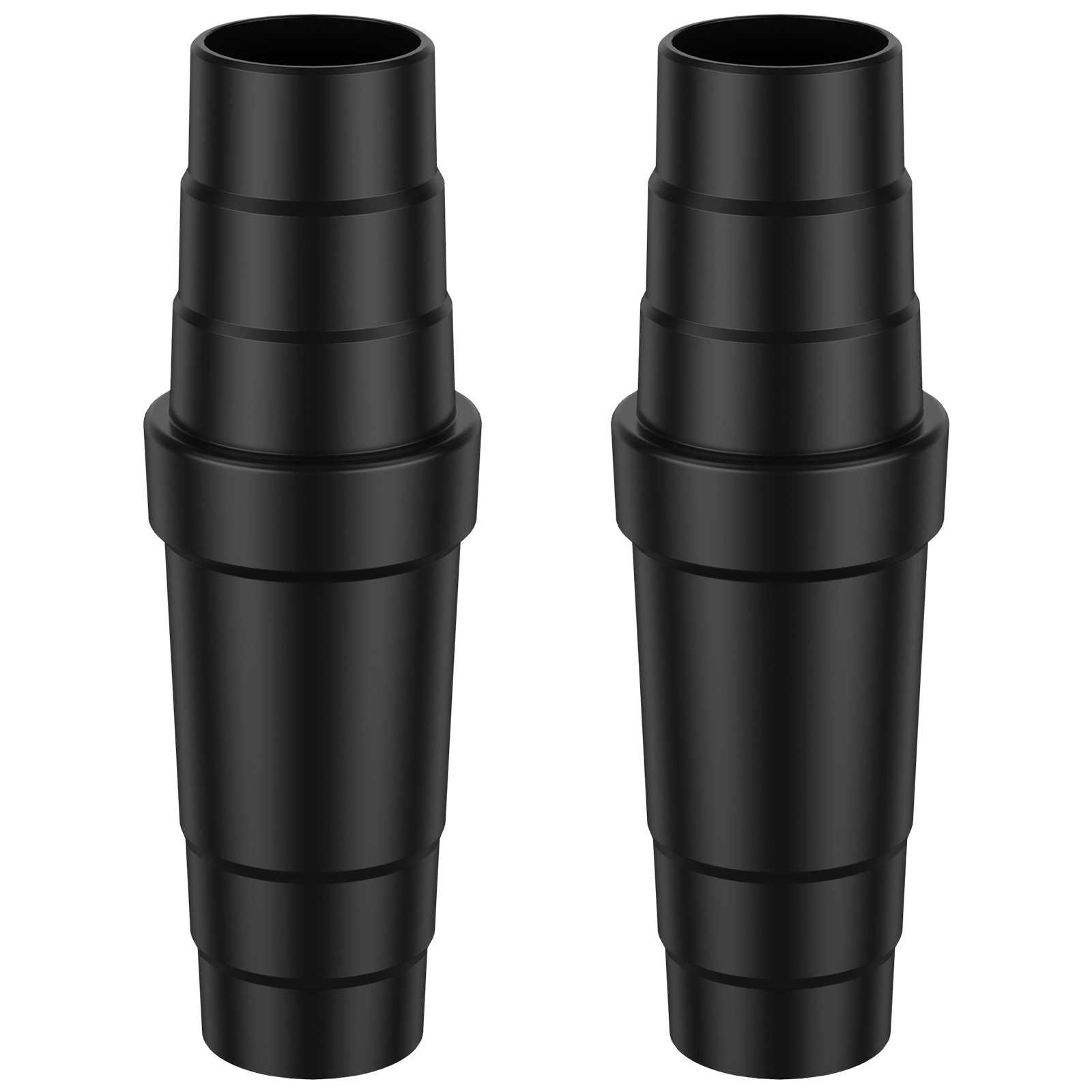 2/3/6 stücke Universal- Staubsauger Schlauch Adapter Konverter 4-schicht Staubsauger 25mm 30mm 34mm 35mm Stecker Zubehör: Schwarz