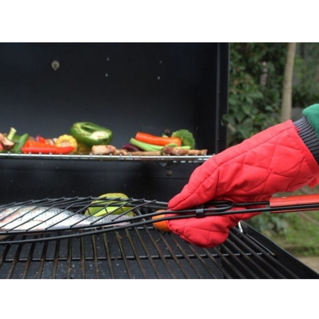 1PC High-temperature Thick Insulation Microwave Oven Gloves Kitchen Supplies Cotton Solid Oven Mitts