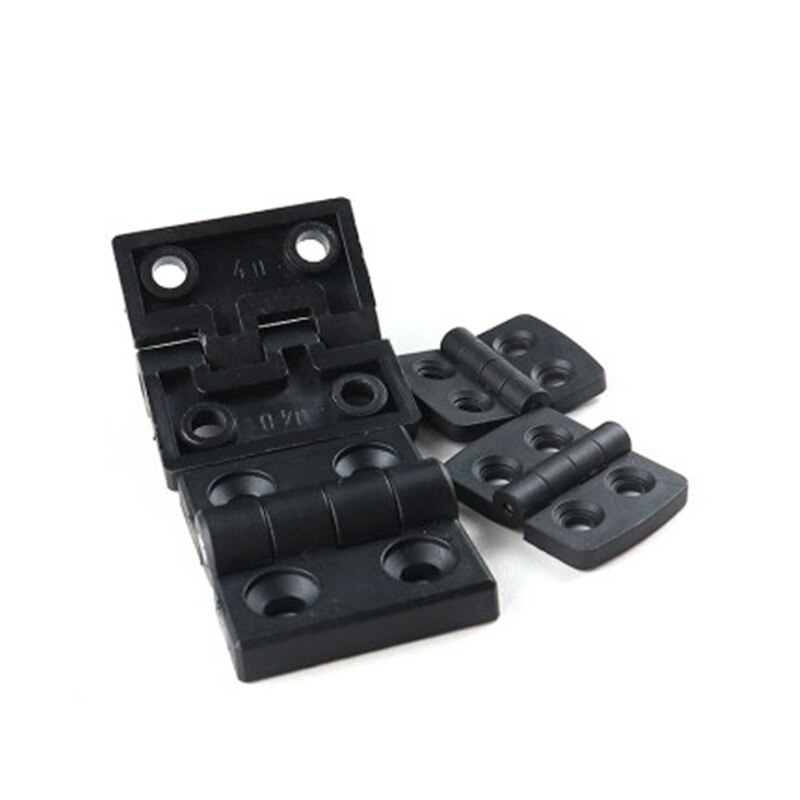10pcs/Lot Hinges Black Color Nylon Plastic Butt Hinge for Wooden Box Furniture Electric Cabinet