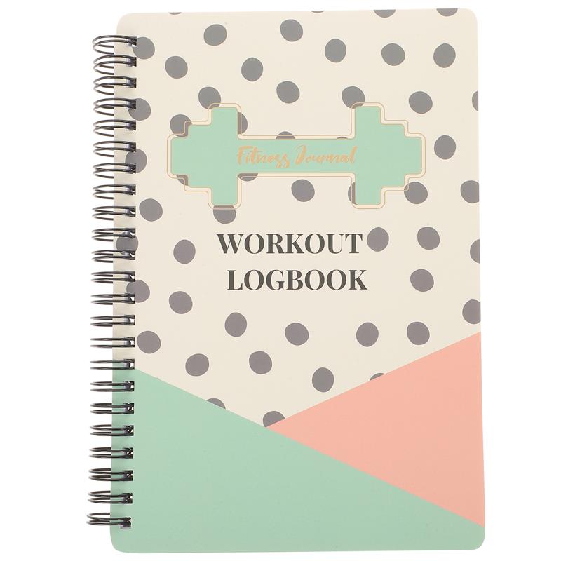 Carnet de planification de fitness, journal d'exercice, journal d'entraînement décoratif, bloc-notes d'agenda de fitness: Café