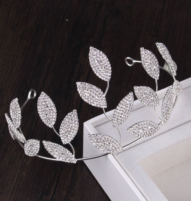 Barroco luxo espumante cristal folhas conjunto de jóias strass tiaras coroa colar brincos de casamento contas africanas conjuntos de jóias