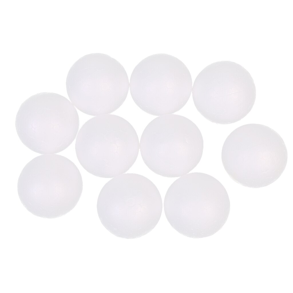 10 boules de mousse en polystyrène, 5cm, pour bricolage, sphère de décoration, artisanat, bricolage