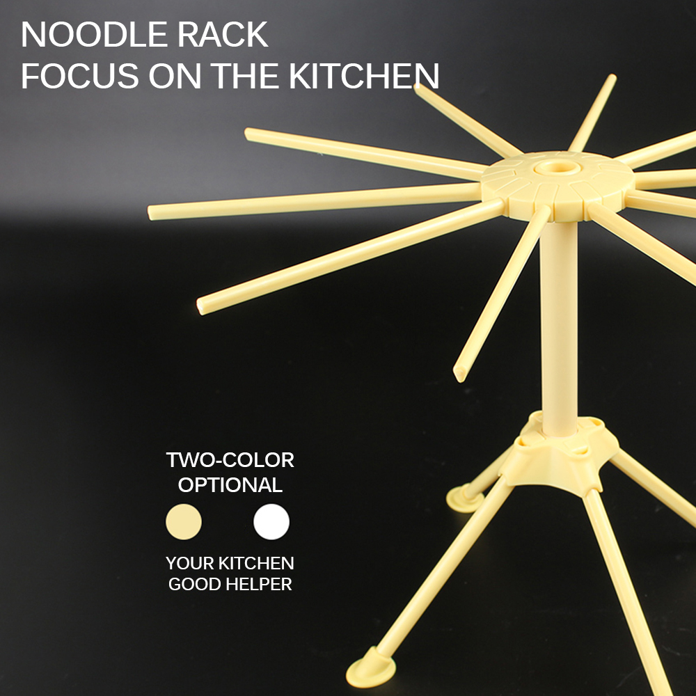 Noddle Drying Shelf Manual Rotating Folding Pasta Drying Stand 10 Bars Noodle Dryer Noodle Drying Stand Spaghetti Drying Rack