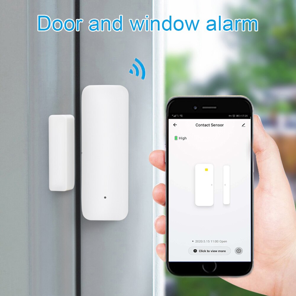Smart WiFi Door Sensor Door Open /Closed Detectors Magnetic Switch Window Sensor Home Security Alert Security Alarm SP99: Default Title