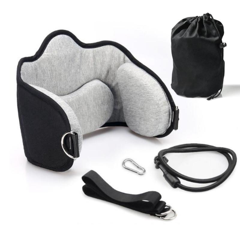 Hamaca estiradora de cuello para aliviar el dolor de cuello hamaca elevador de cuello corrección de la columna vertebral Cervical cinturón de tracción Cervical: 01