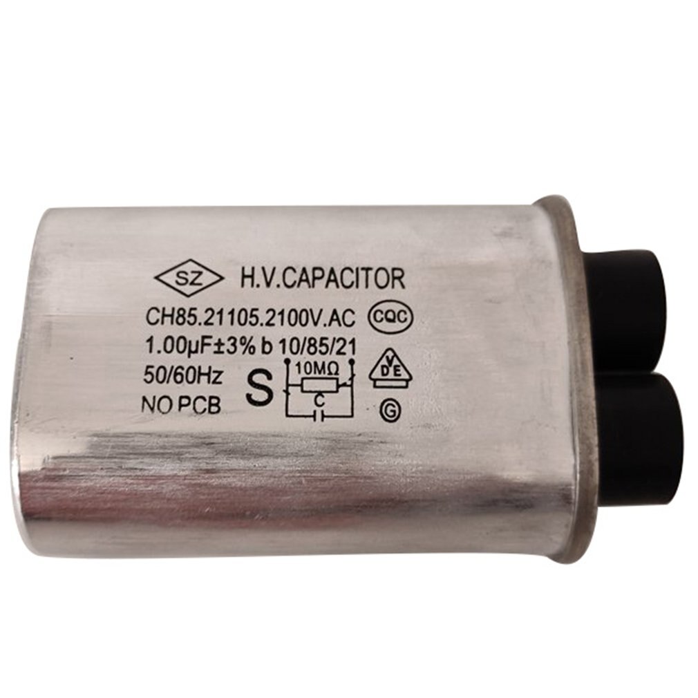 Ch85 High Voltage Microwave Oven Capacitor 1.00Uf High Voltage Capacitor Boost Filter Capacitor Aluminum Shell