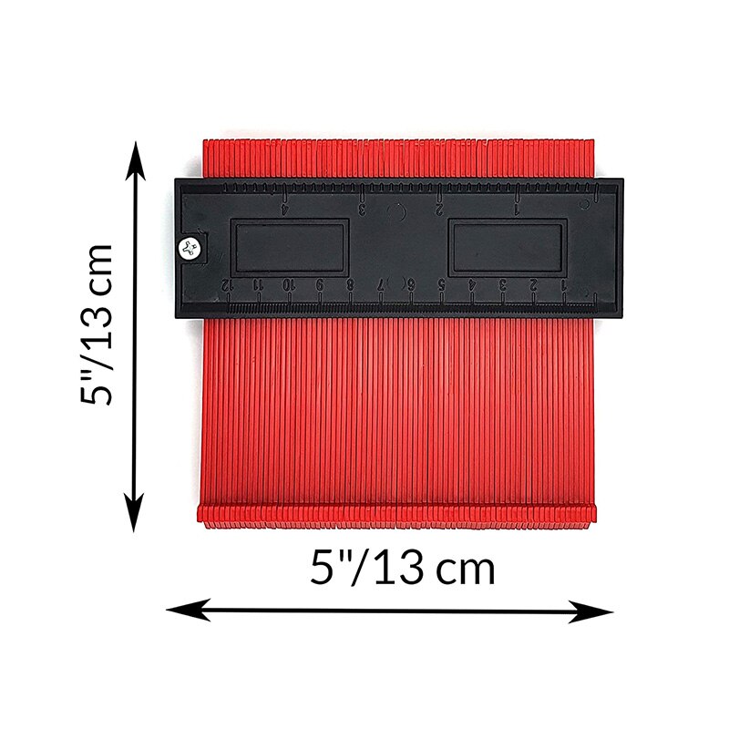 2 Pack Contour Gauge Shape Duplicator - 5 Inch and 10 Inch Widen - 2 Set Outline Shaping Tool for Irregular Profile