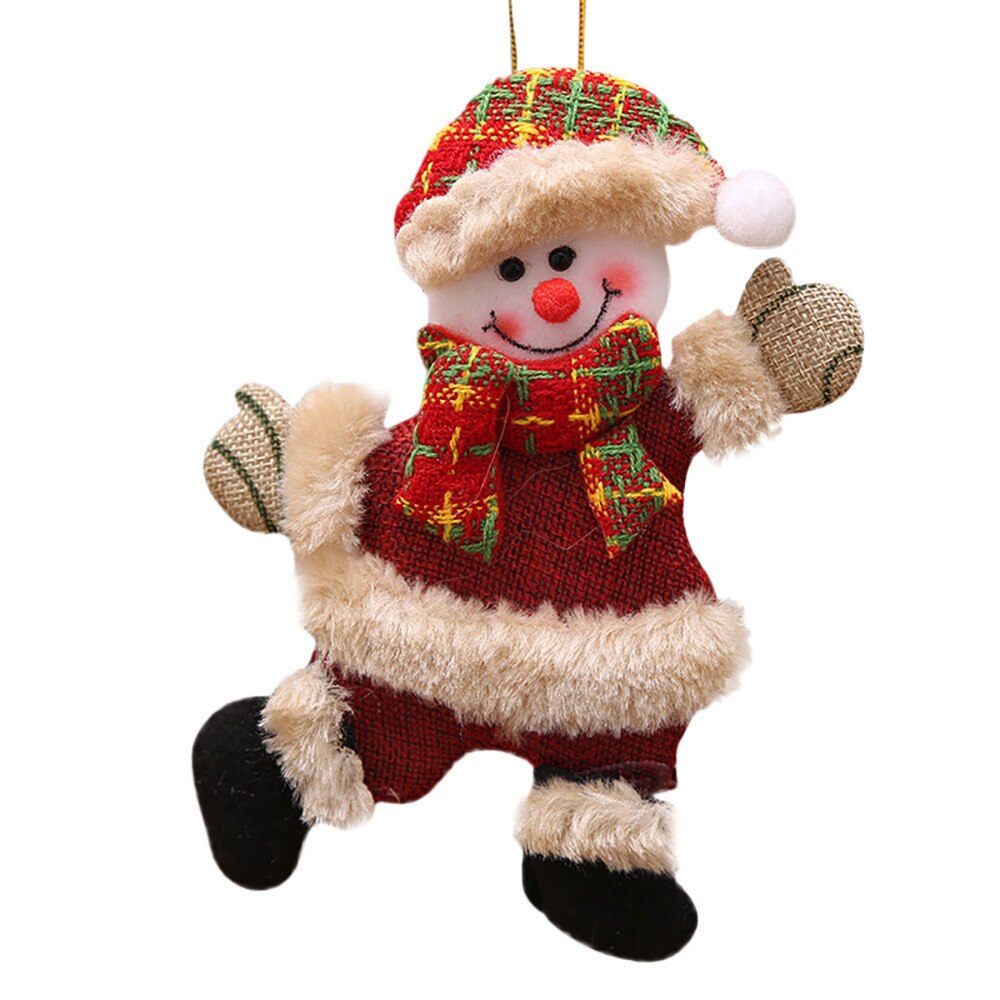 Kerst Hang Decoratie Kerstmissneeuwman Boom Opknoping Ornamenten Kerstman Elanden Rendieren Speelgoed Doll Hang Decoraties #40: A
